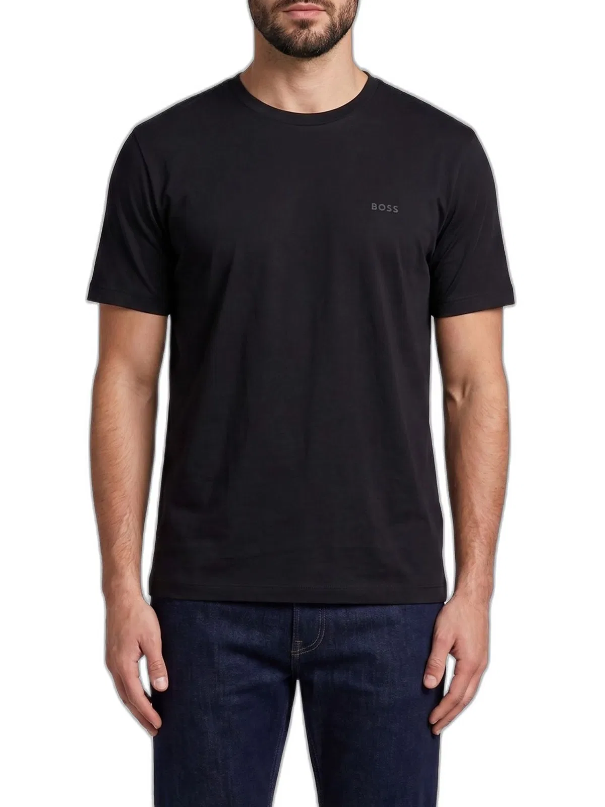 Boss Cotton Jersey T-Shirt With Logo