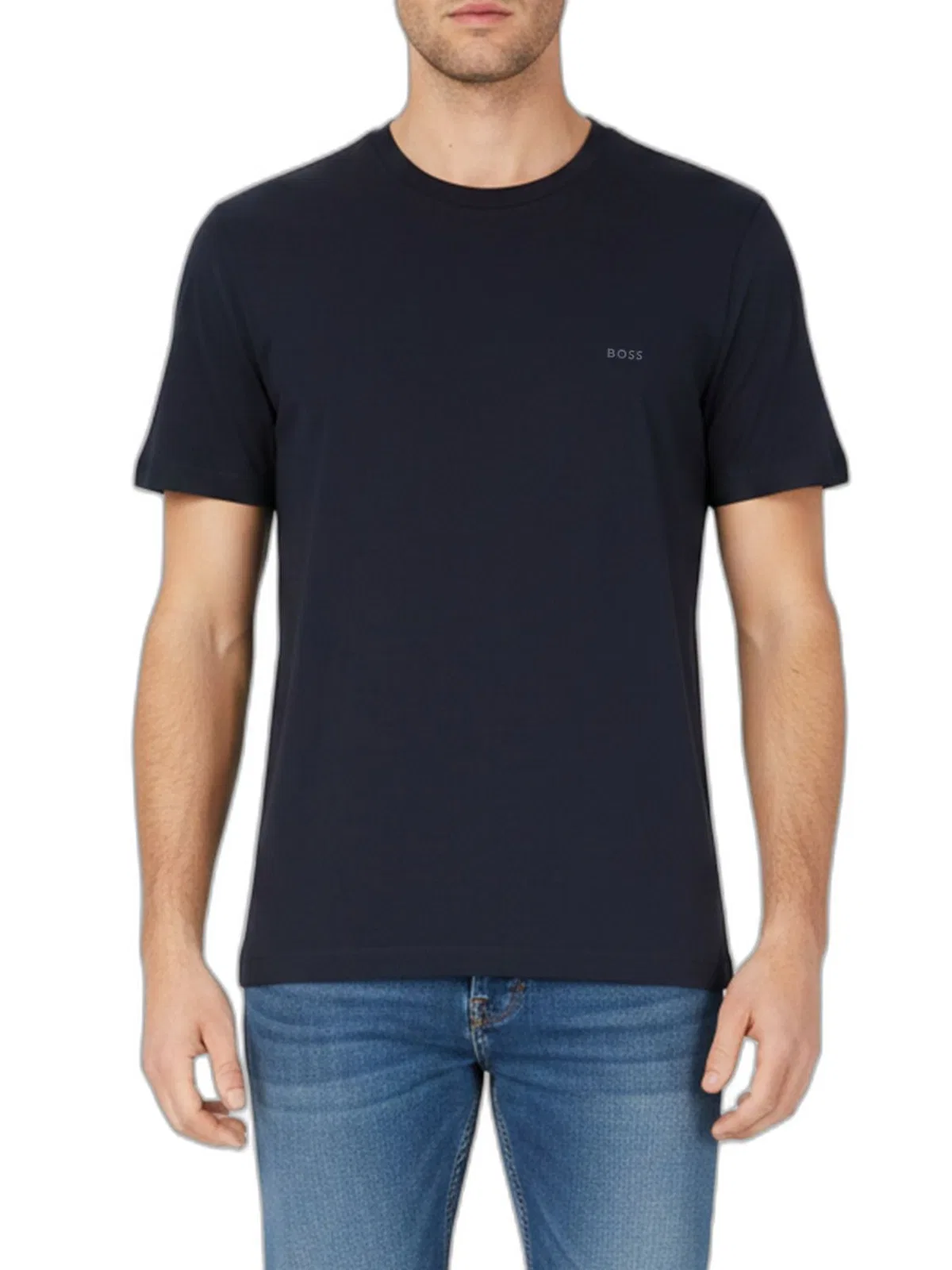 Boss Cotton Jersey T-Shirt With Logo