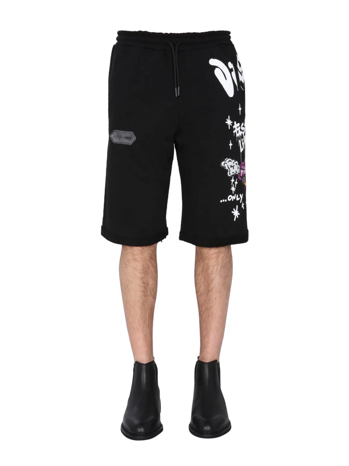 Disclaimer Bermuda With Screen Print