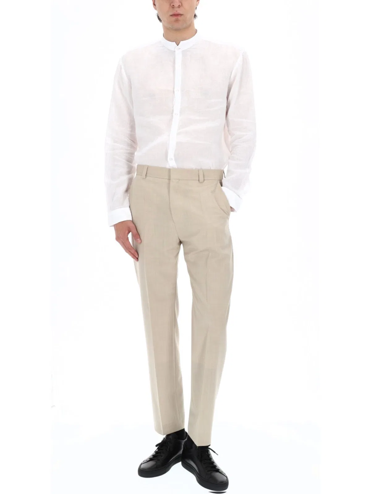 Hugo White Linen Shirt