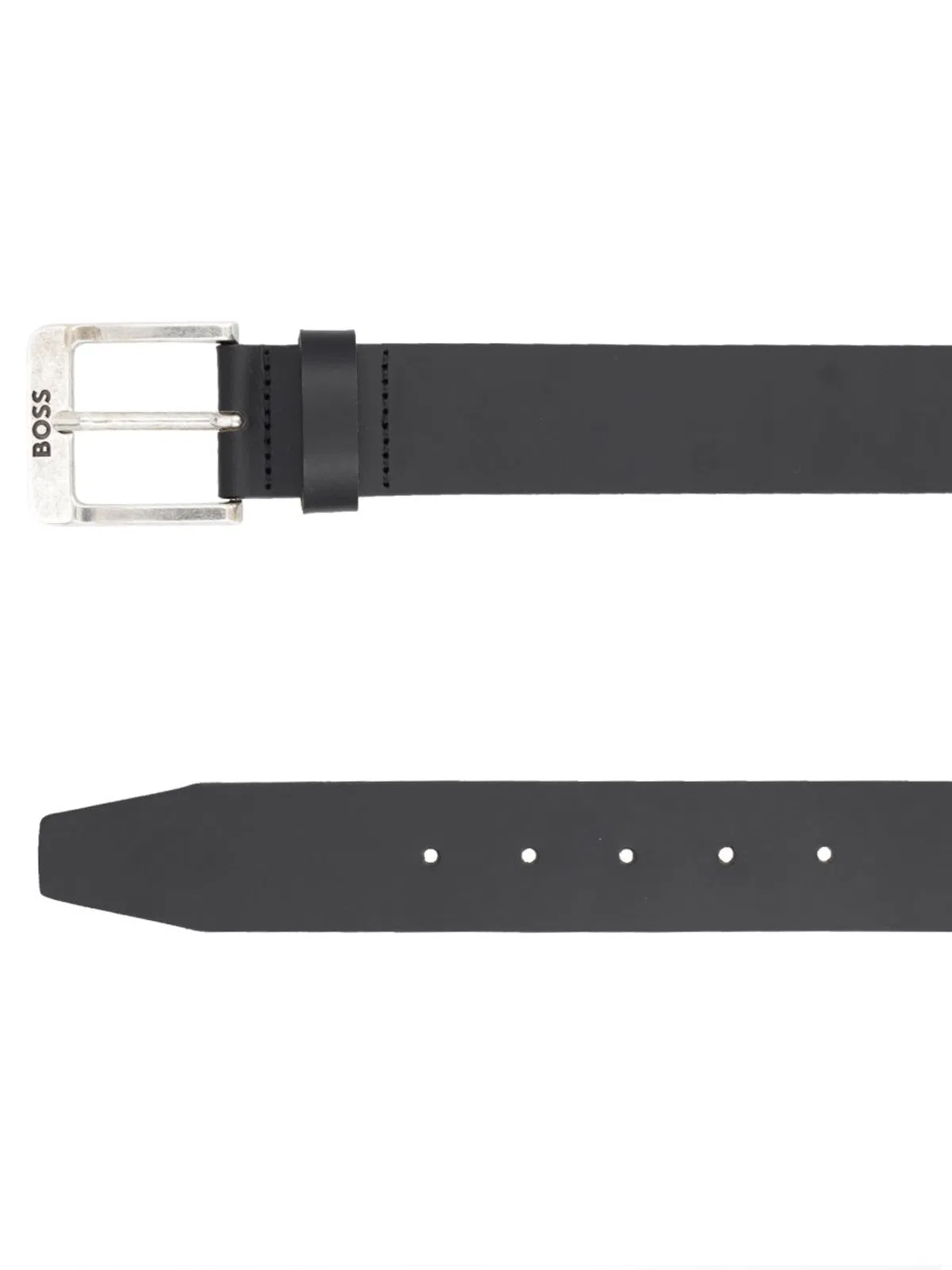 Boss Black Leather Belt