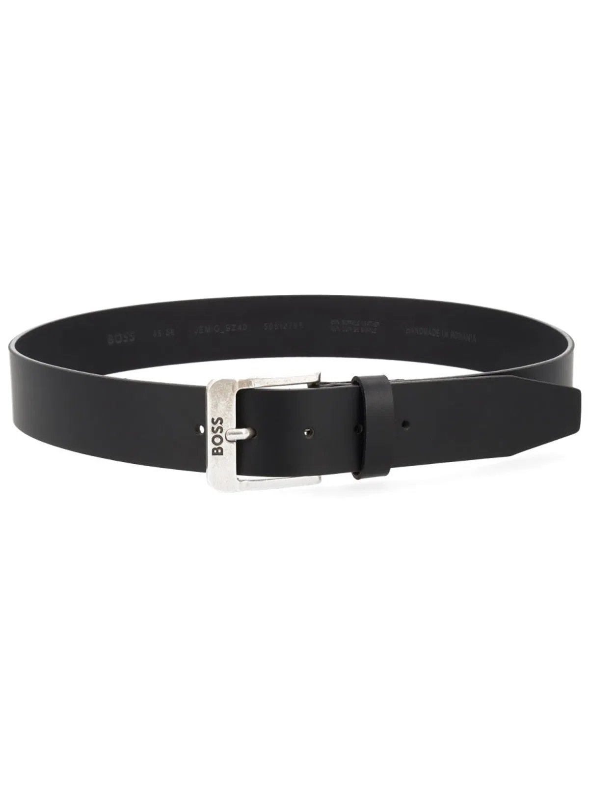 Boss Black Leather Belt