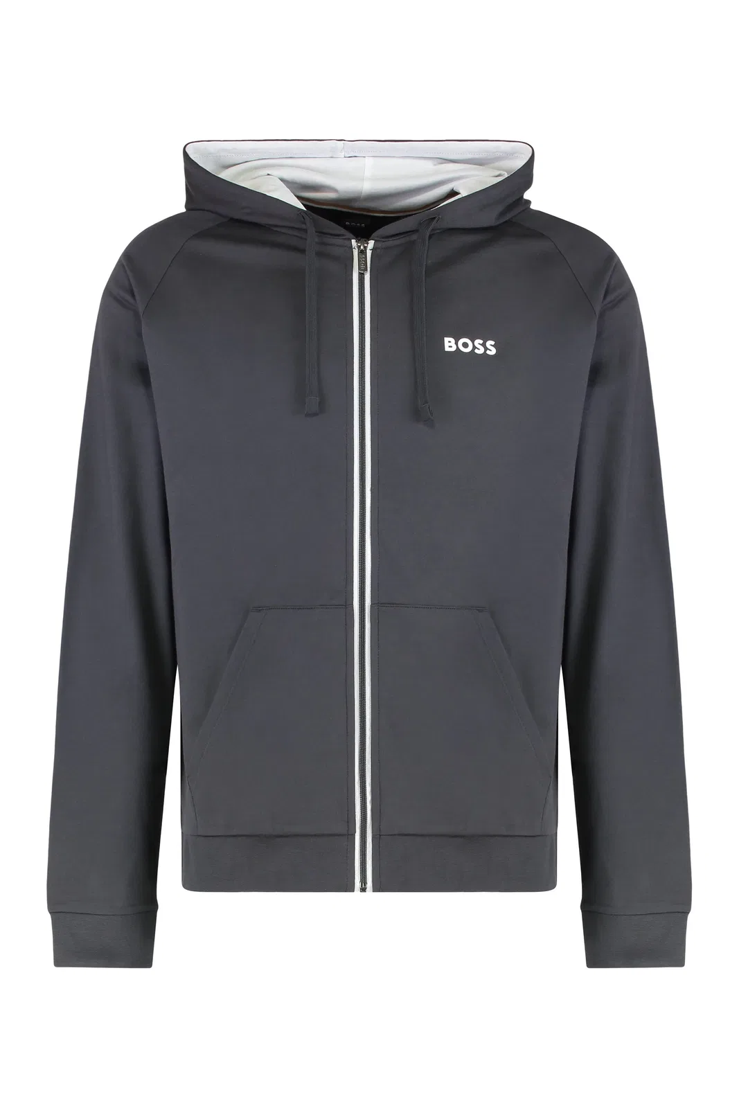 Boss Hooded Sweatshirt In Cotton Terry With Z