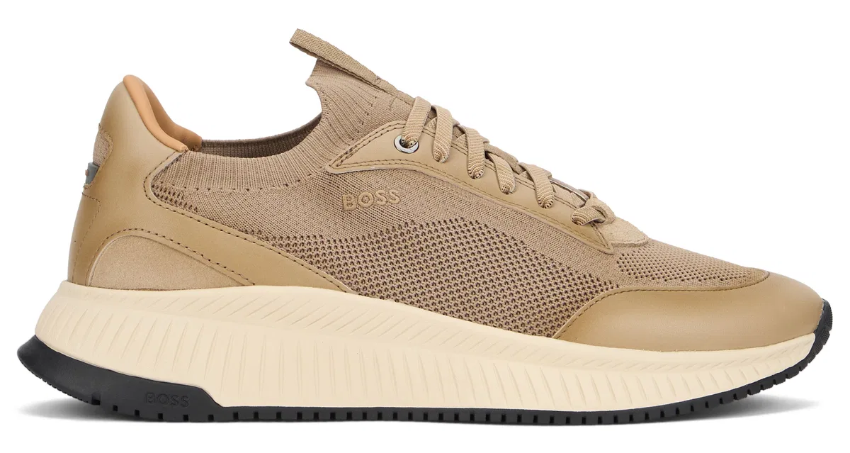 Boss Low Sneakers With Mesh Upper
