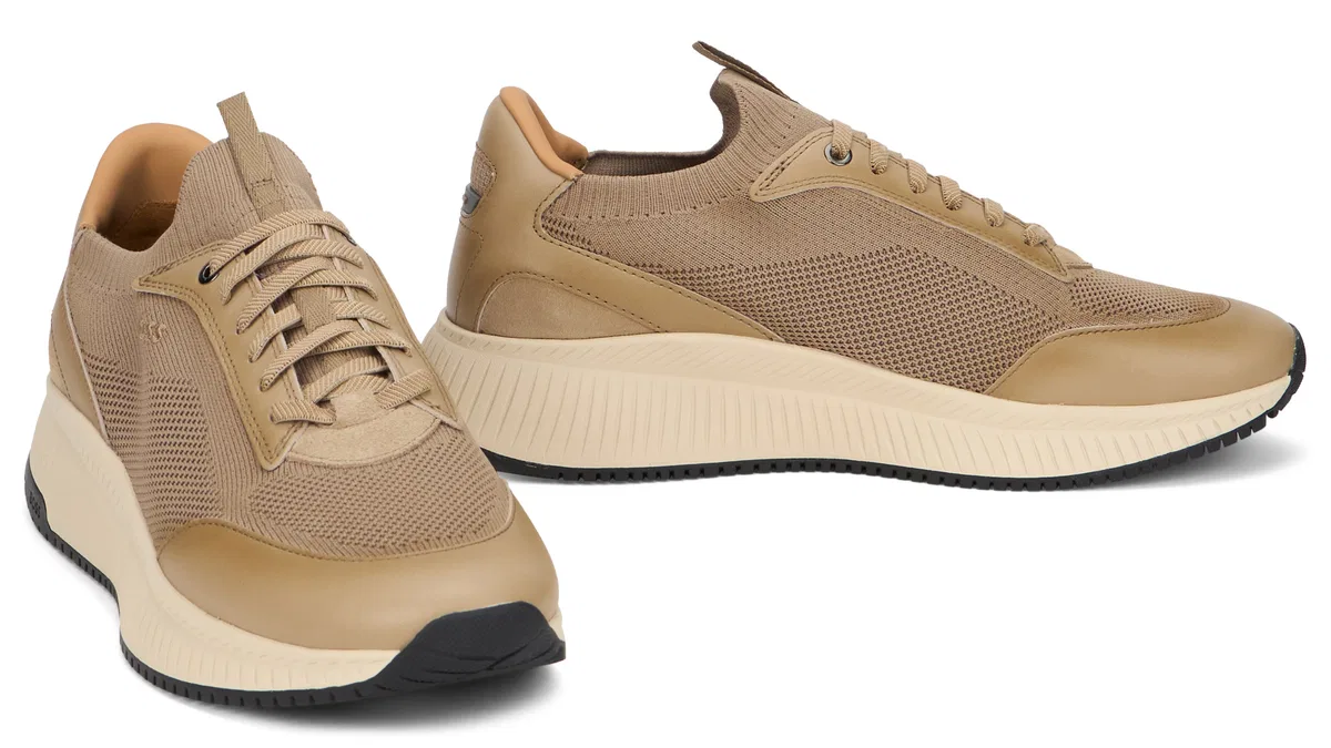 Boss Low Sneakers With Mesh Upper