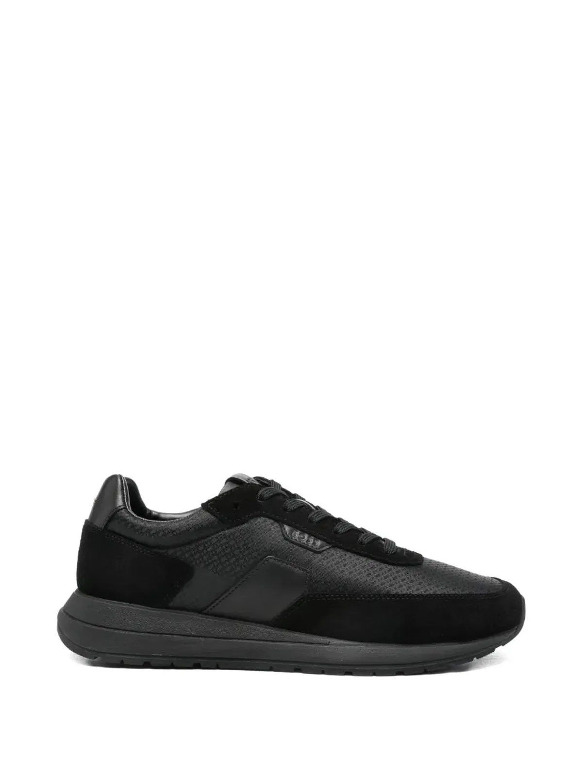 Boss Low-Top Sneakers In Leather And Fabric