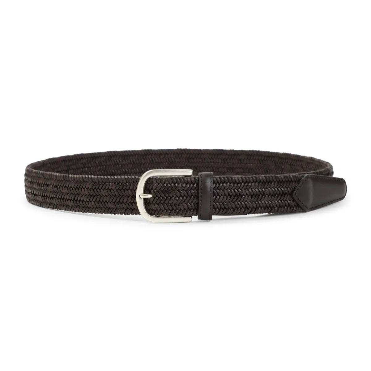 Canali Brown Leather Belt