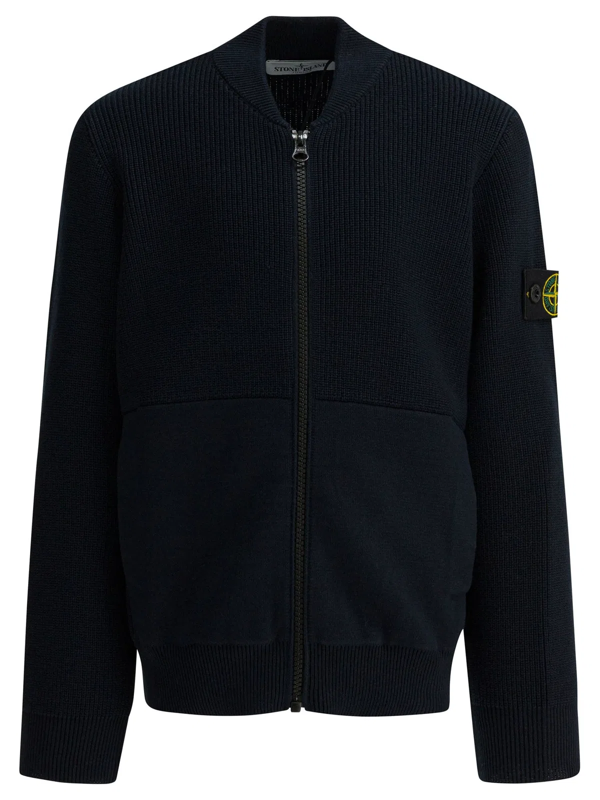 Stone Island Kids Blue Cotton Knitwear
