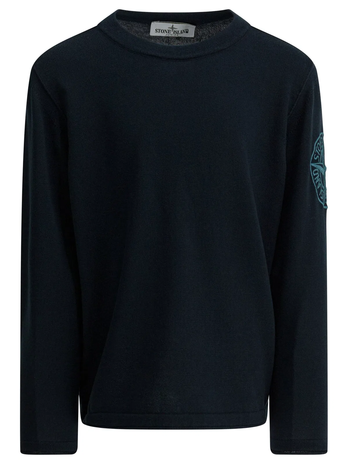 Stone Island Kids Blue Cotton Knitwear