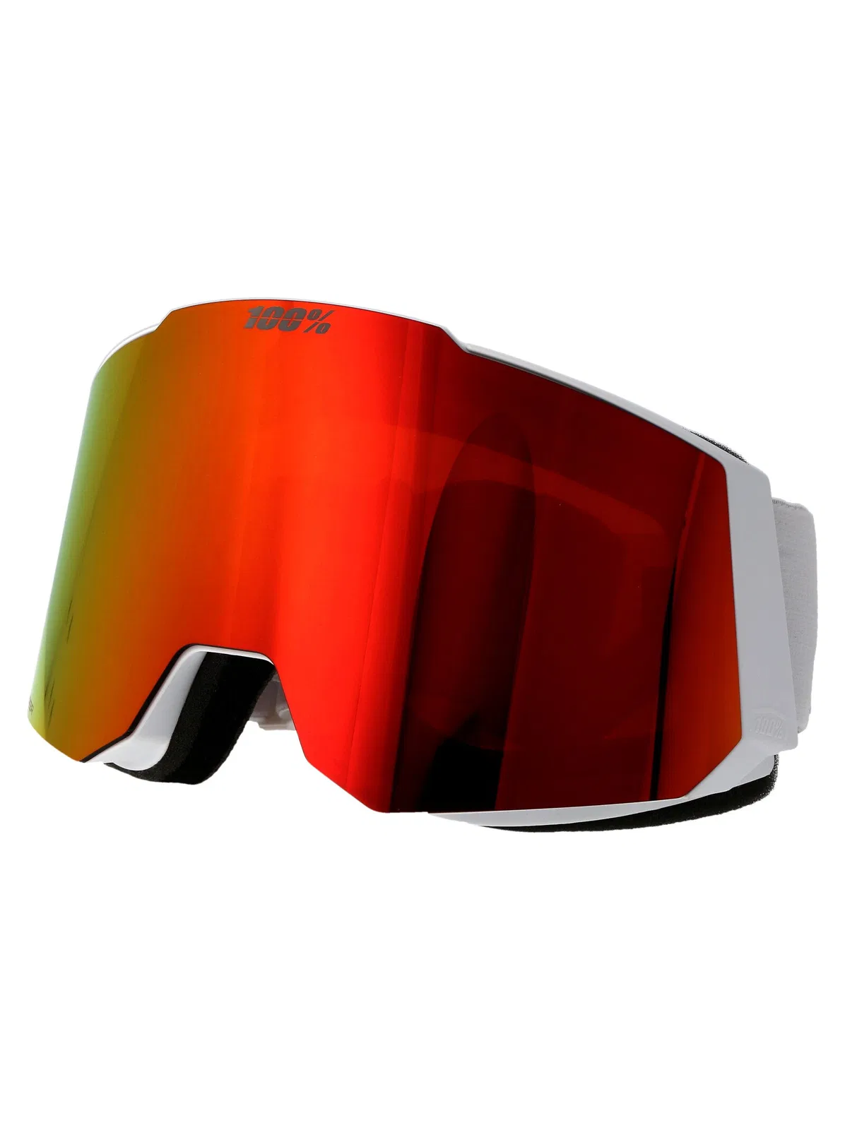 100% White / Red Acetate Sunglasses