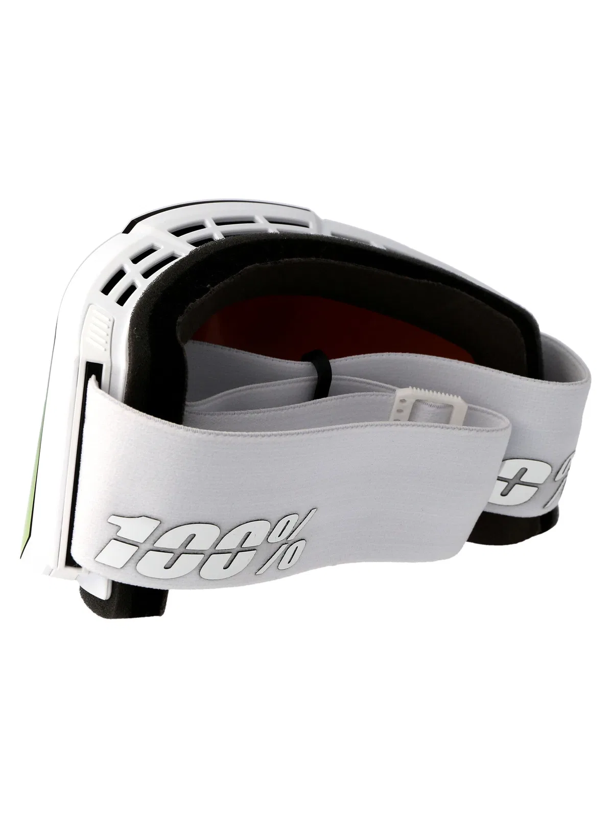 100% White / Red Acetate Sunglasses