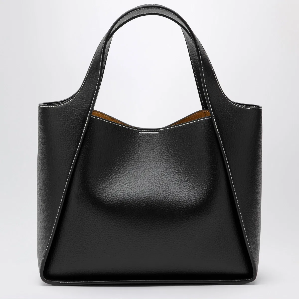 Stella Mccartney Black Medium Stella Logo Bag