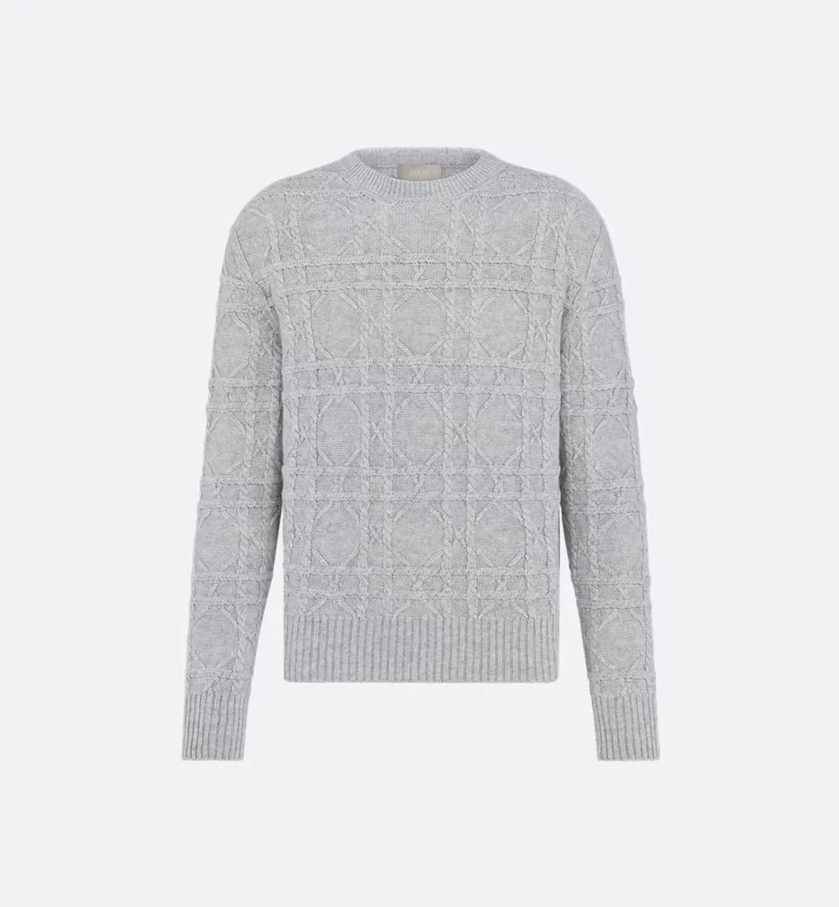 Dior Homme Grey Linen Cashmere Knit Top