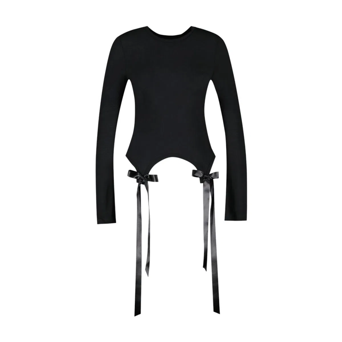 Simone Rocha Bow Tail Easy Long Sleeve T-Shirt