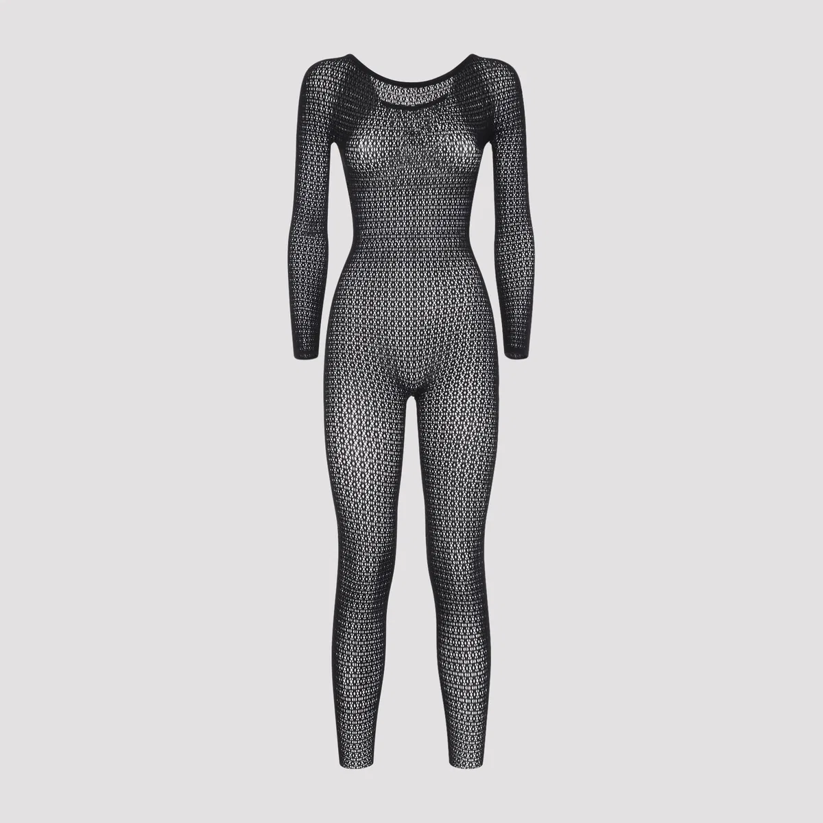 Wolford Black Daisy Net Catsuit