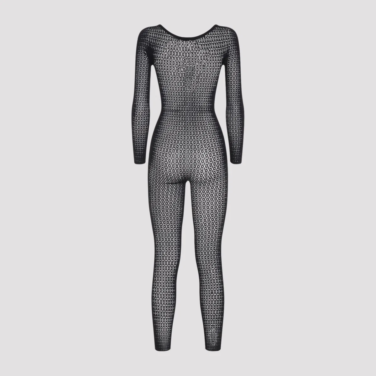 Wolford Black Daisy Net Catsuit