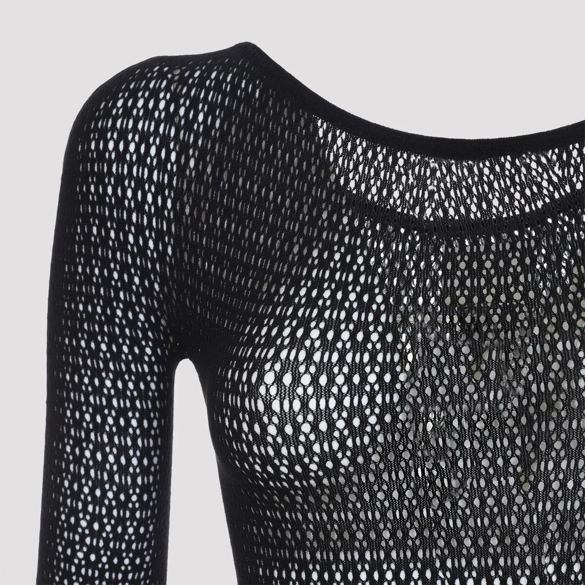Wolford Black Daisy Net Catsuit