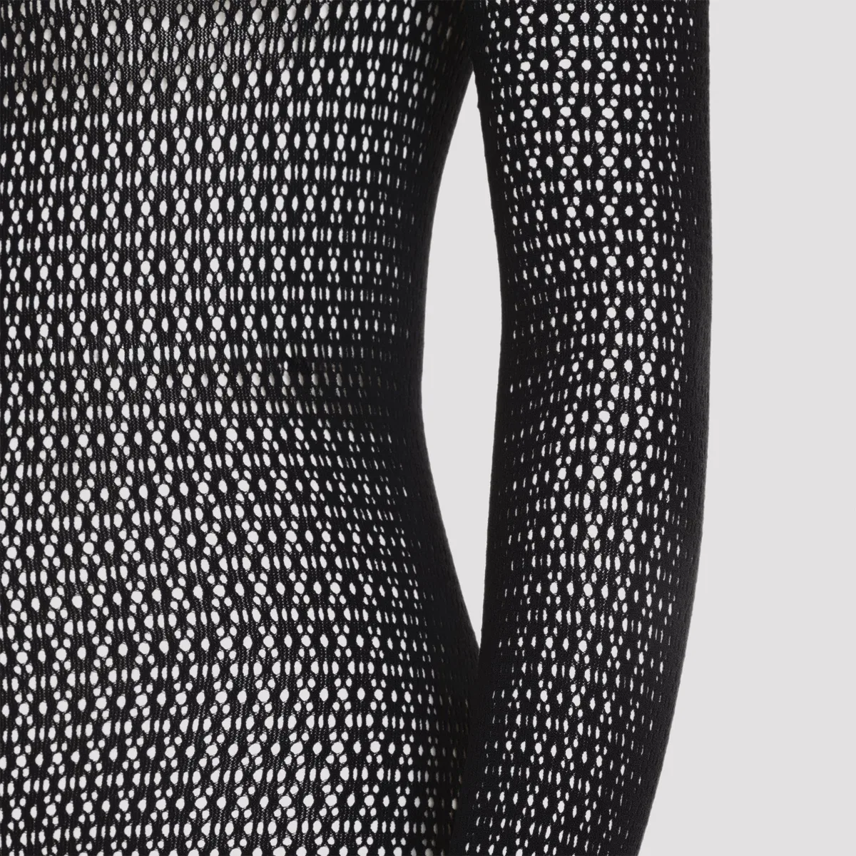 Wolford Black Daisy Net Catsuit