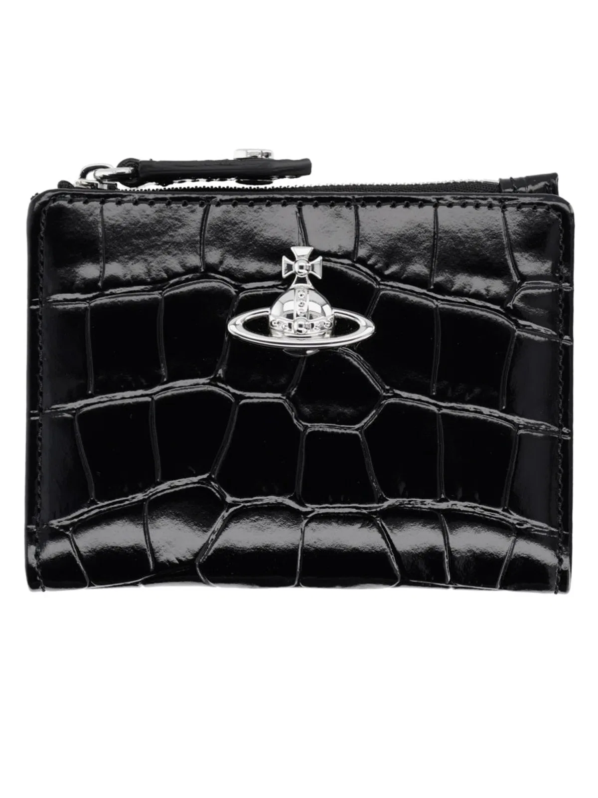 Vivienne Westwood Slim Flap Crocodileembossed Leather Card