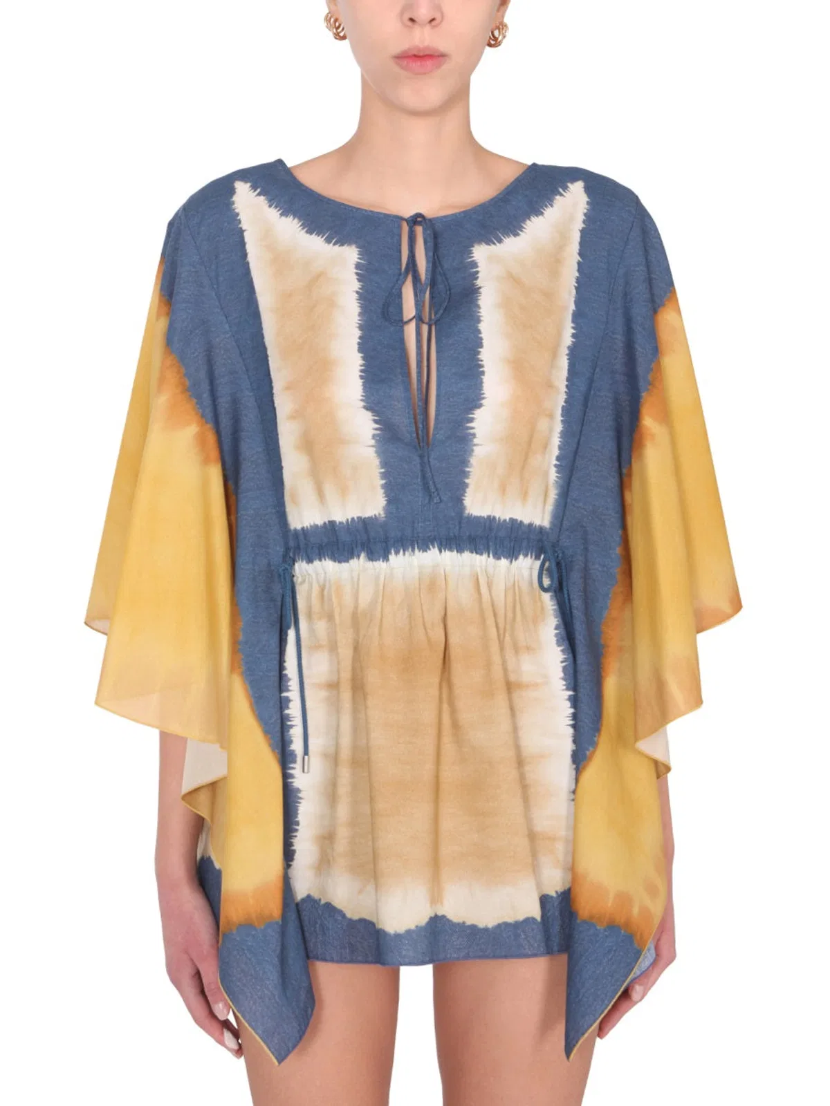 Alberta Ferreti Tie Dye Print Caftan