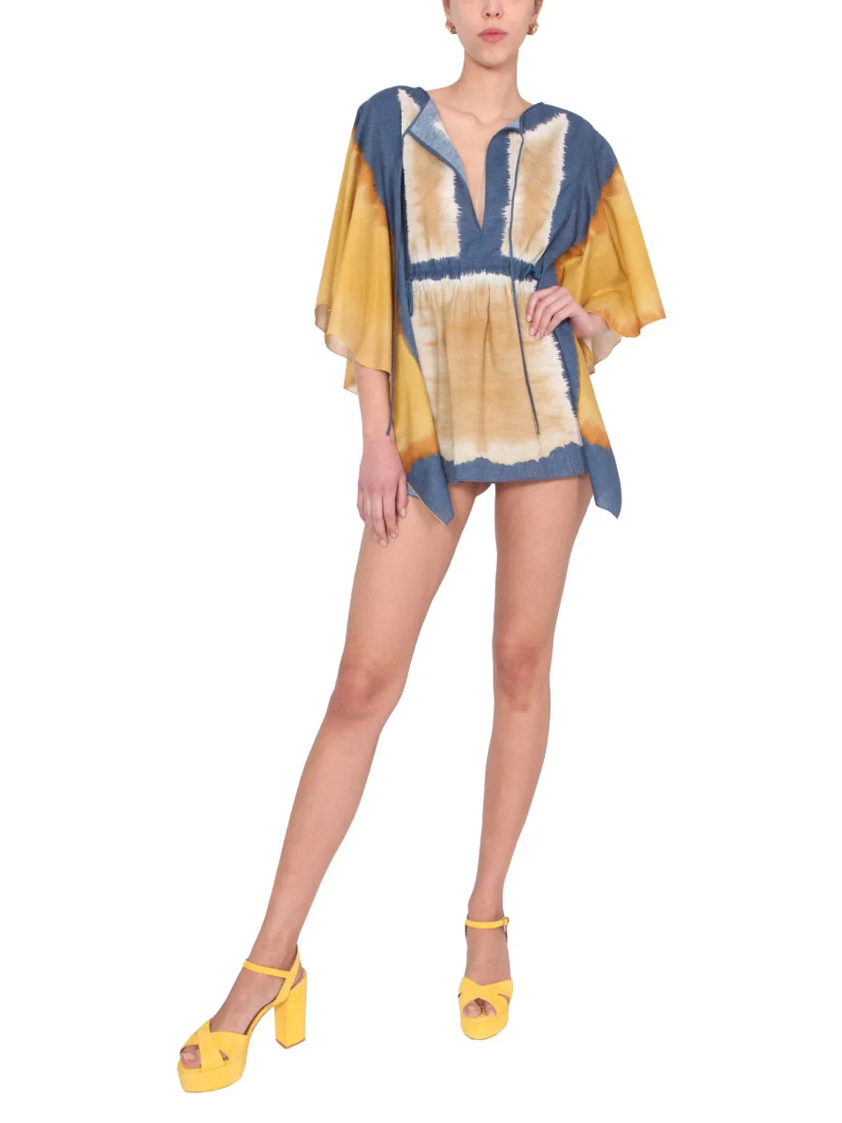 Alberta Ferreti Tie Dye Print Caftan