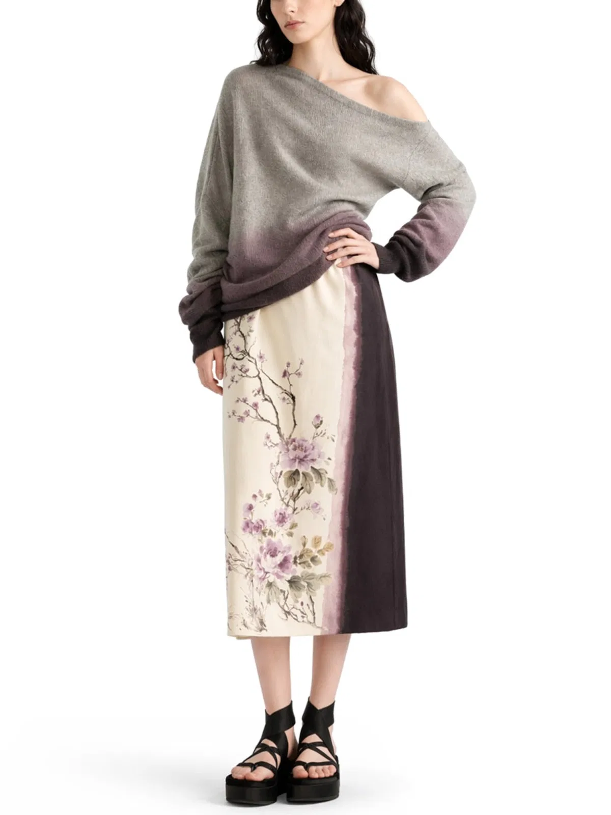 Dior Printed Midi Skirt