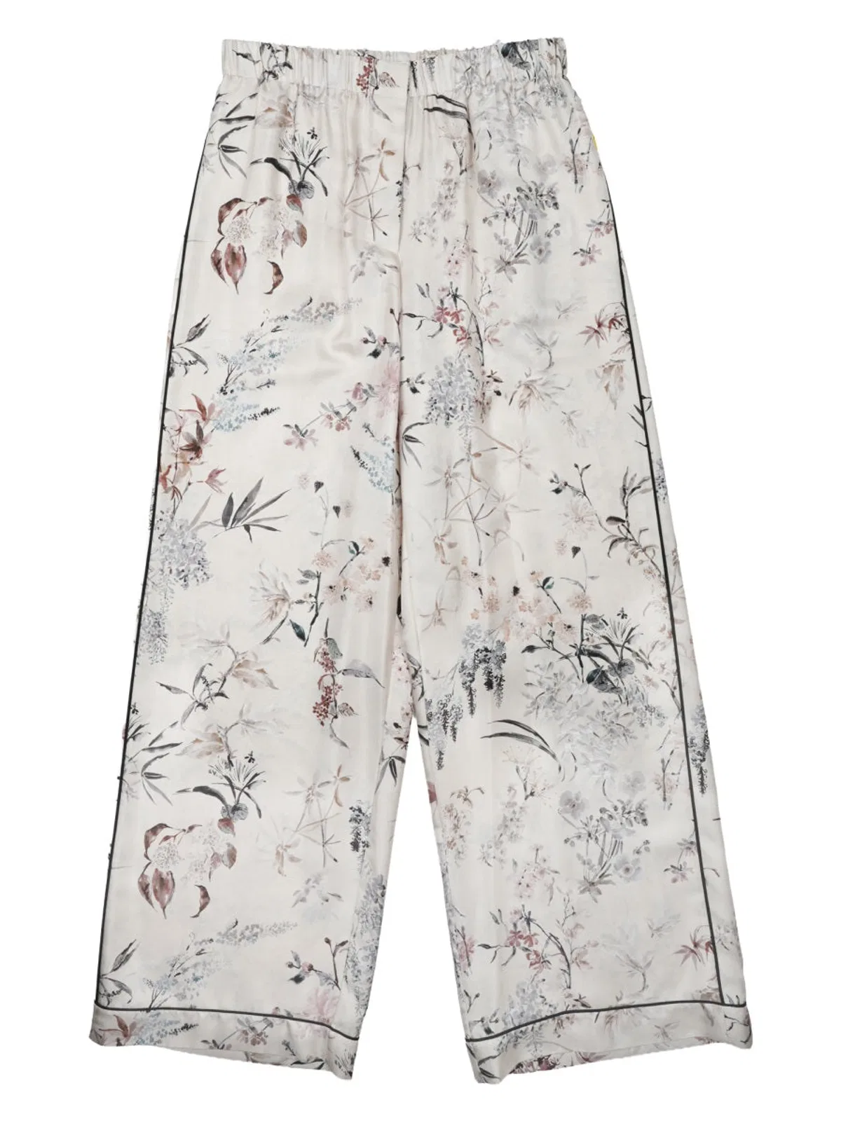 Dior Pantalone In Seta Stampata