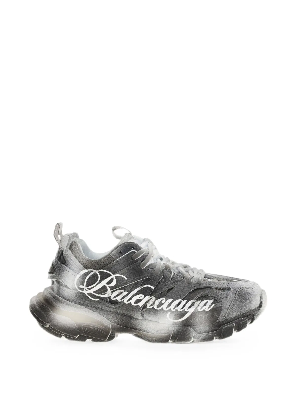 Balenciaga Track Stencil Logo-Detail Sneakers