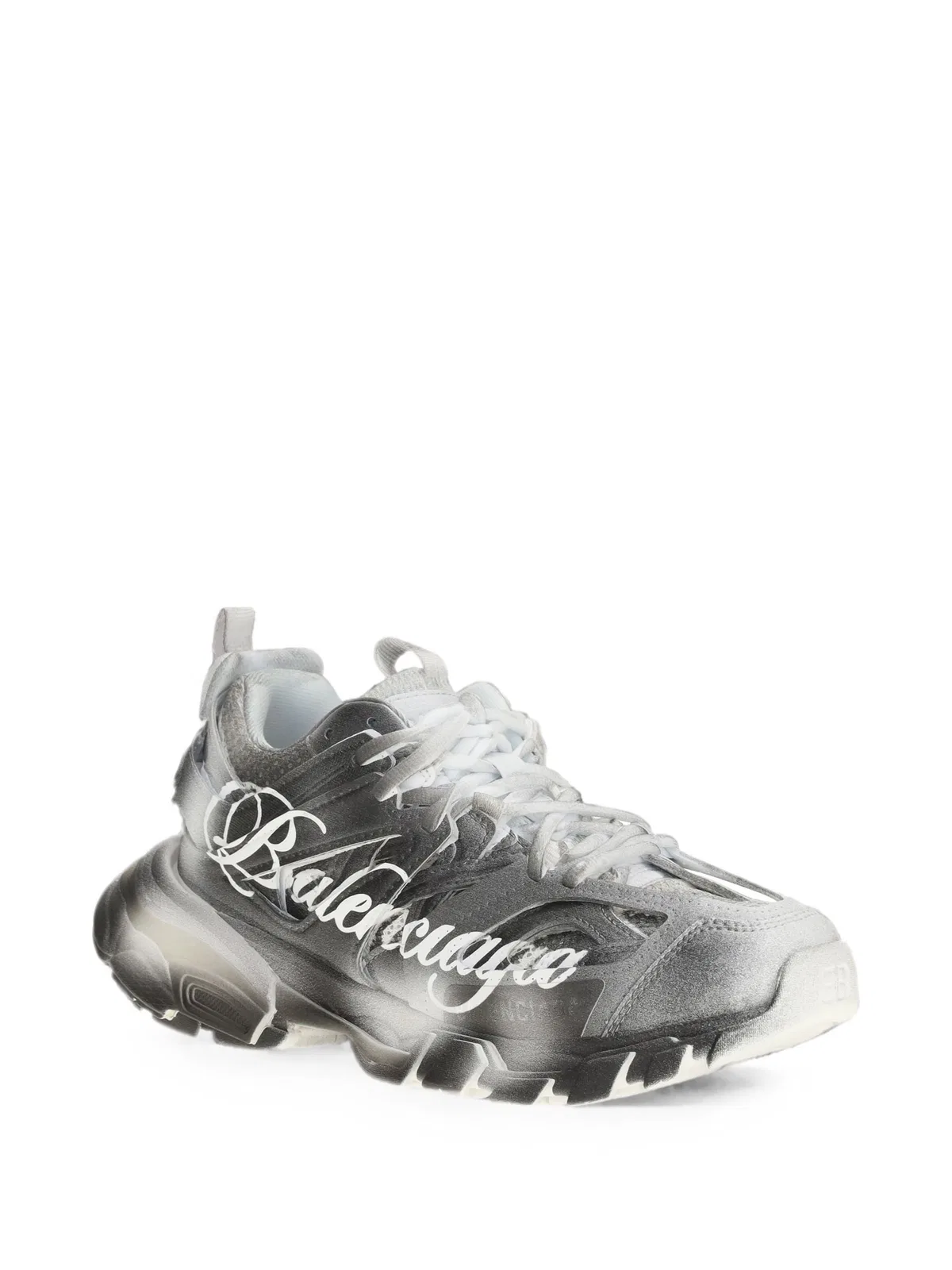 Balenciaga Track Stencil Logo-Detail Sneakers