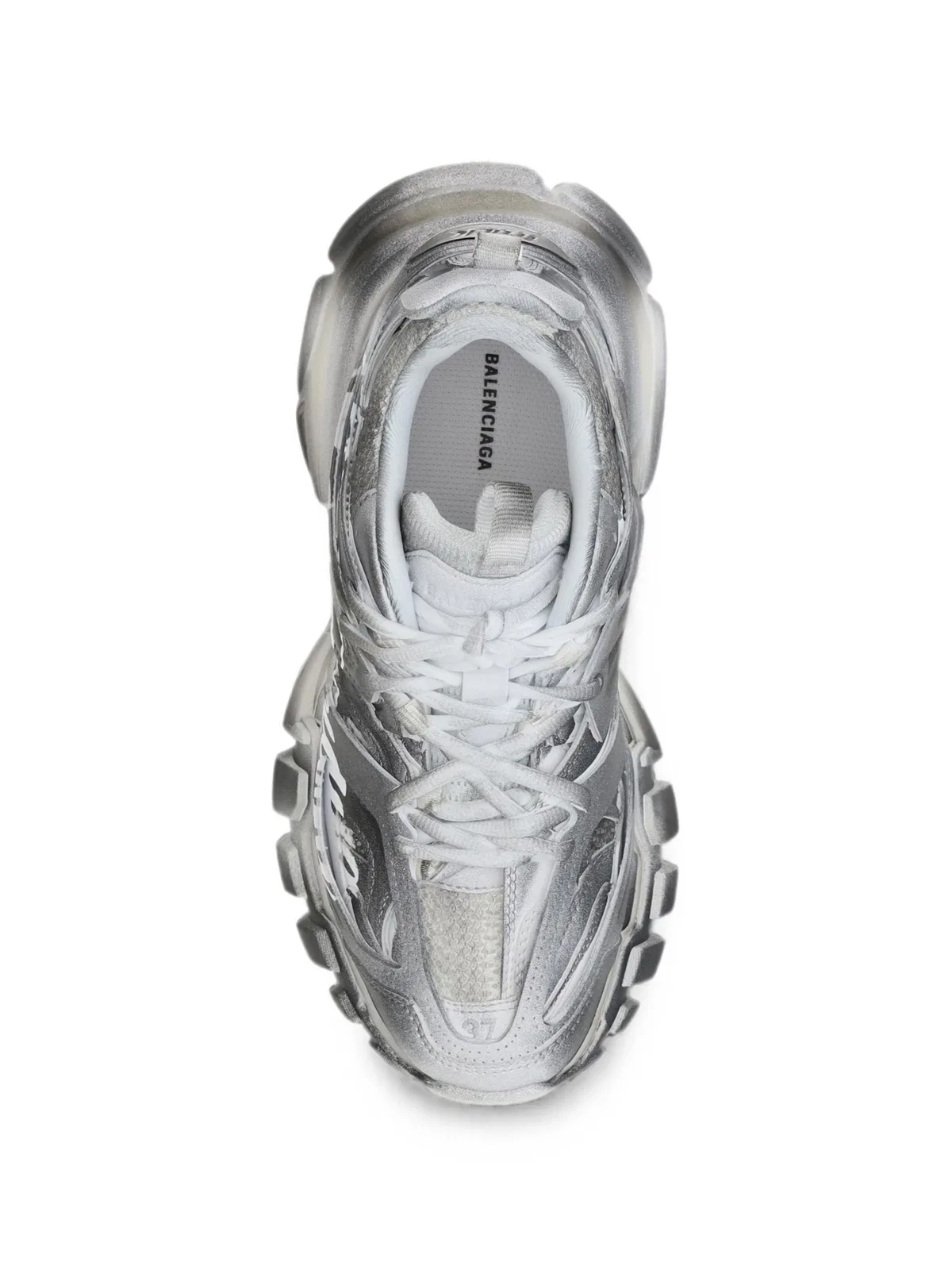Balenciaga Track Stencil Logo-Detail Sneakers