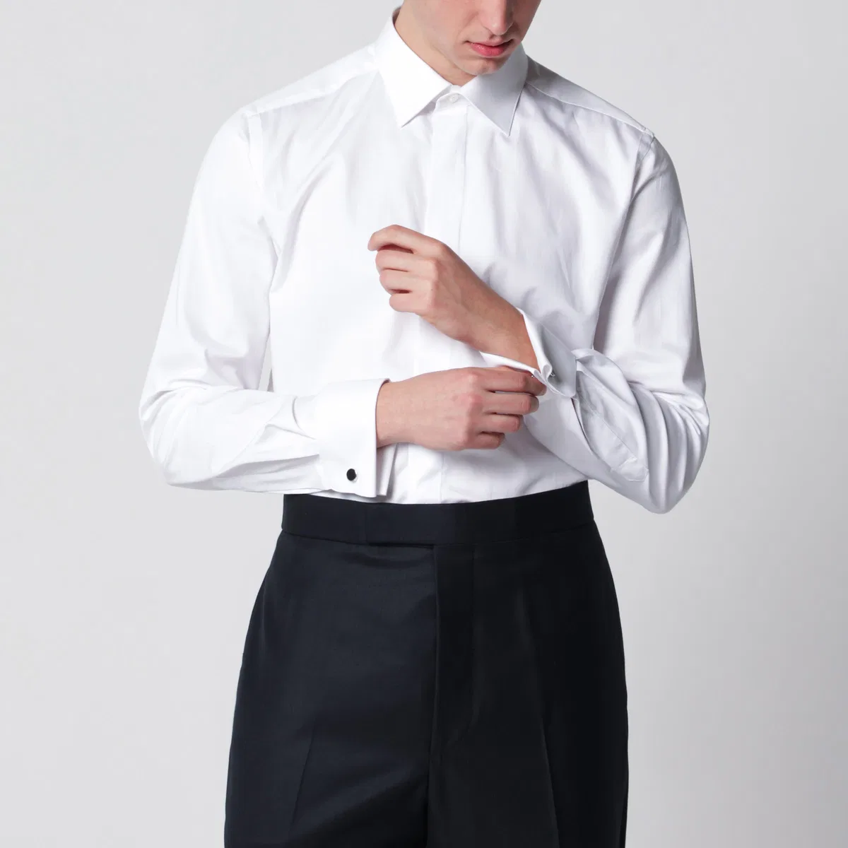 Xacus White Cotton Shirt