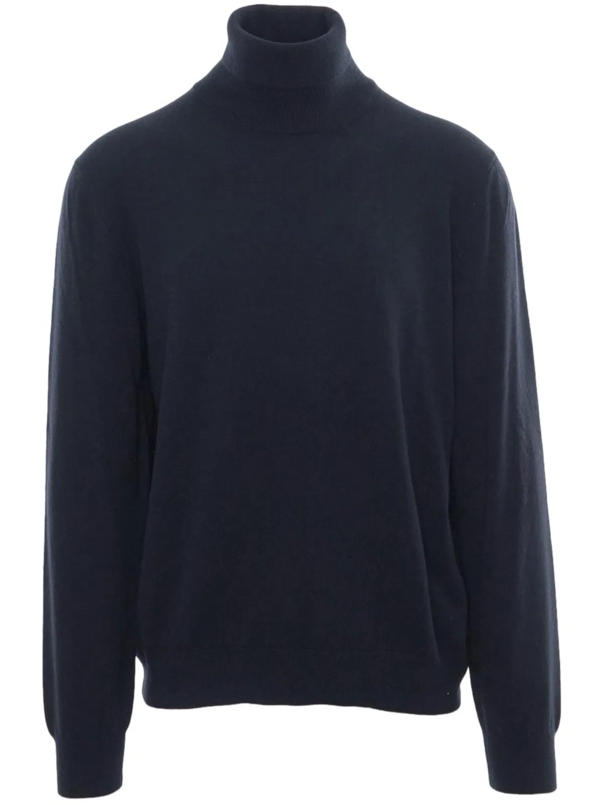 Gran Sasso Blue Wool Cyclist Sweater