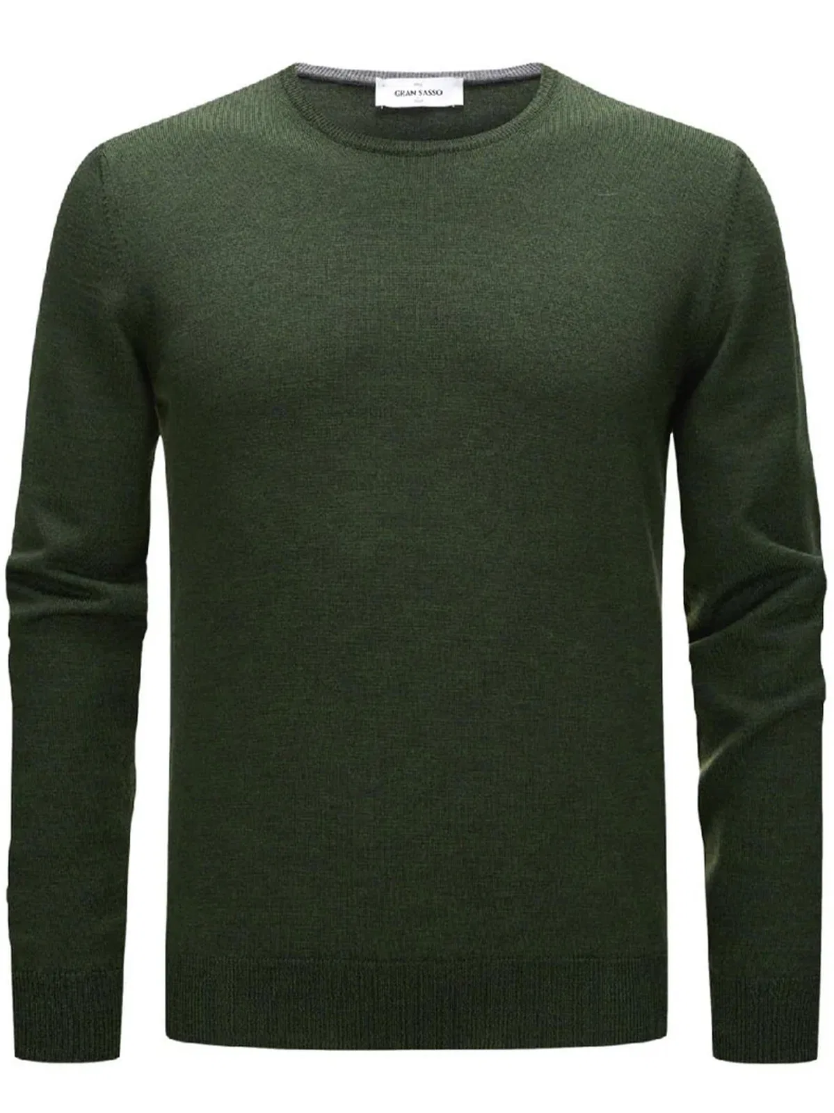 Gran Sasso Black Wool Paracollo Sweater