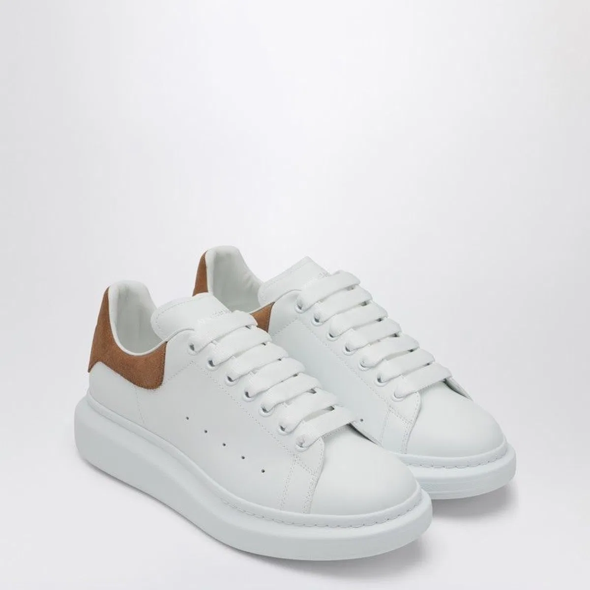 Alexander Mcqueen White Suede Panel Chunky Sole Sneakers