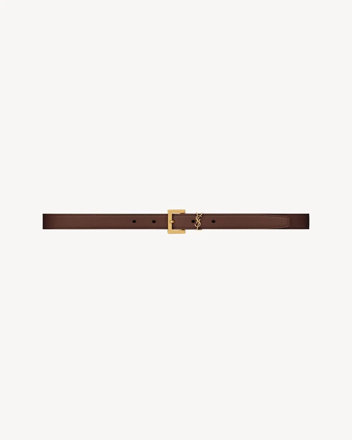 Saint Laurent Cassandre Thin Belt With Square Buckle I