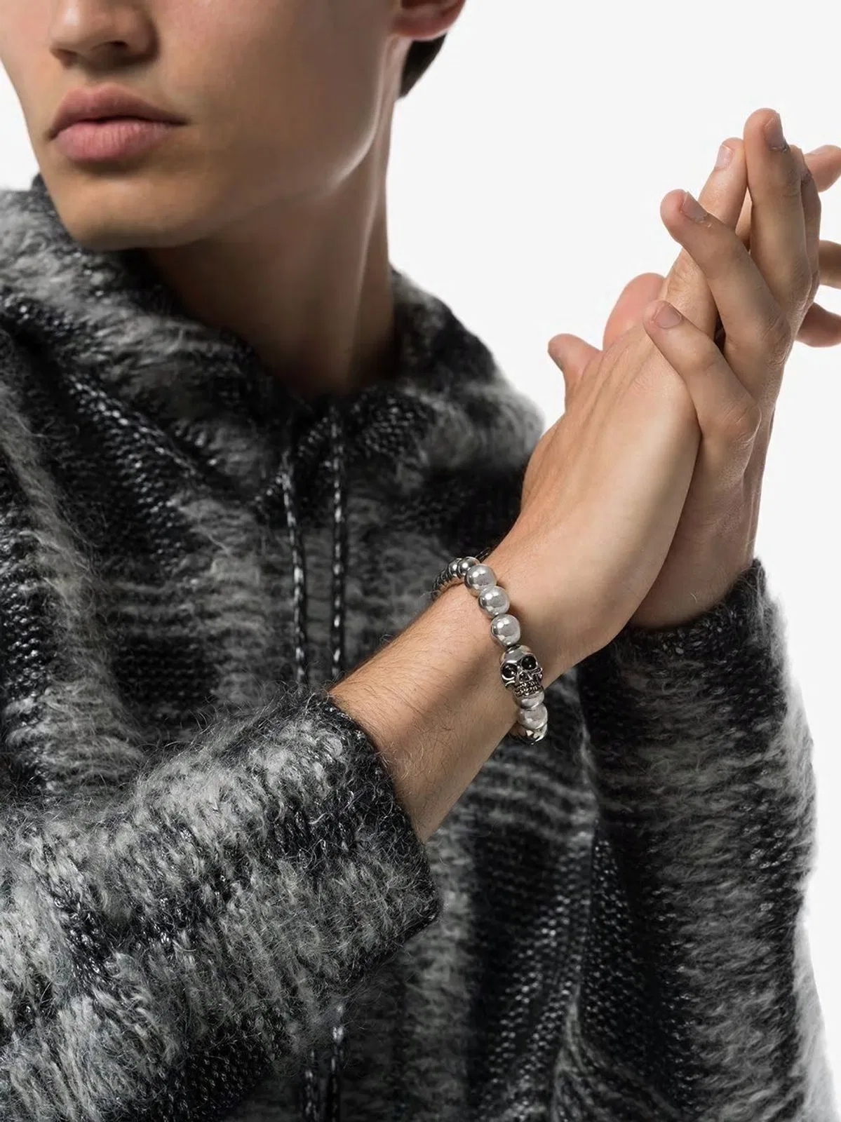 Alexander Mcqueen Silver Metal Bracelet