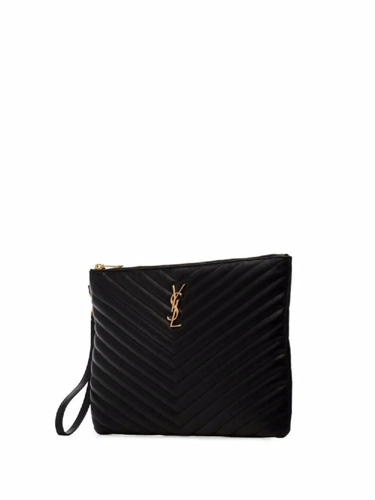 Saint Laurent Cassandre Matelassé Quilted Tablet Pouch