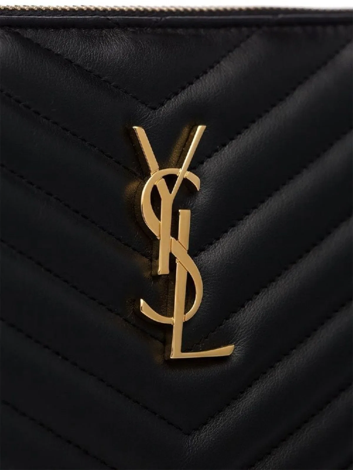 Saint Laurent Cassandre Matelassé Quilted Tablet Pouch