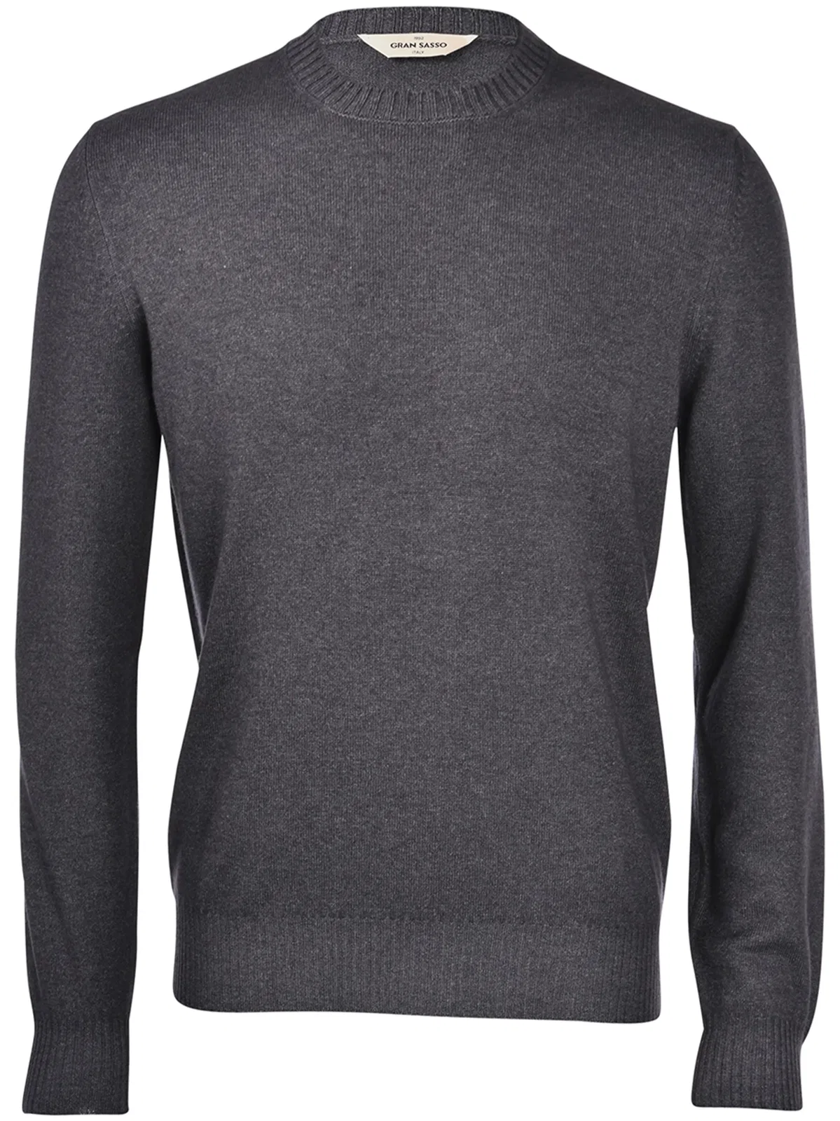 Gran Sasso Blue Wool Viscose Cashmere Crewneck