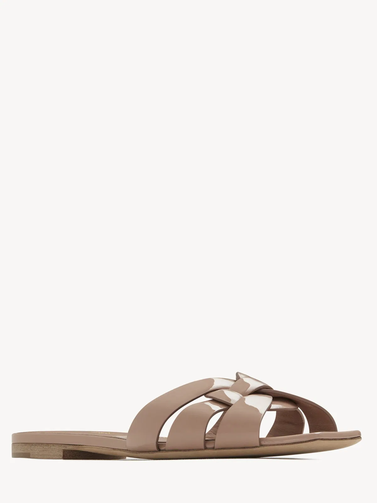 Saint Laurent Tribute Nu Pieds Leather Flat Sandals