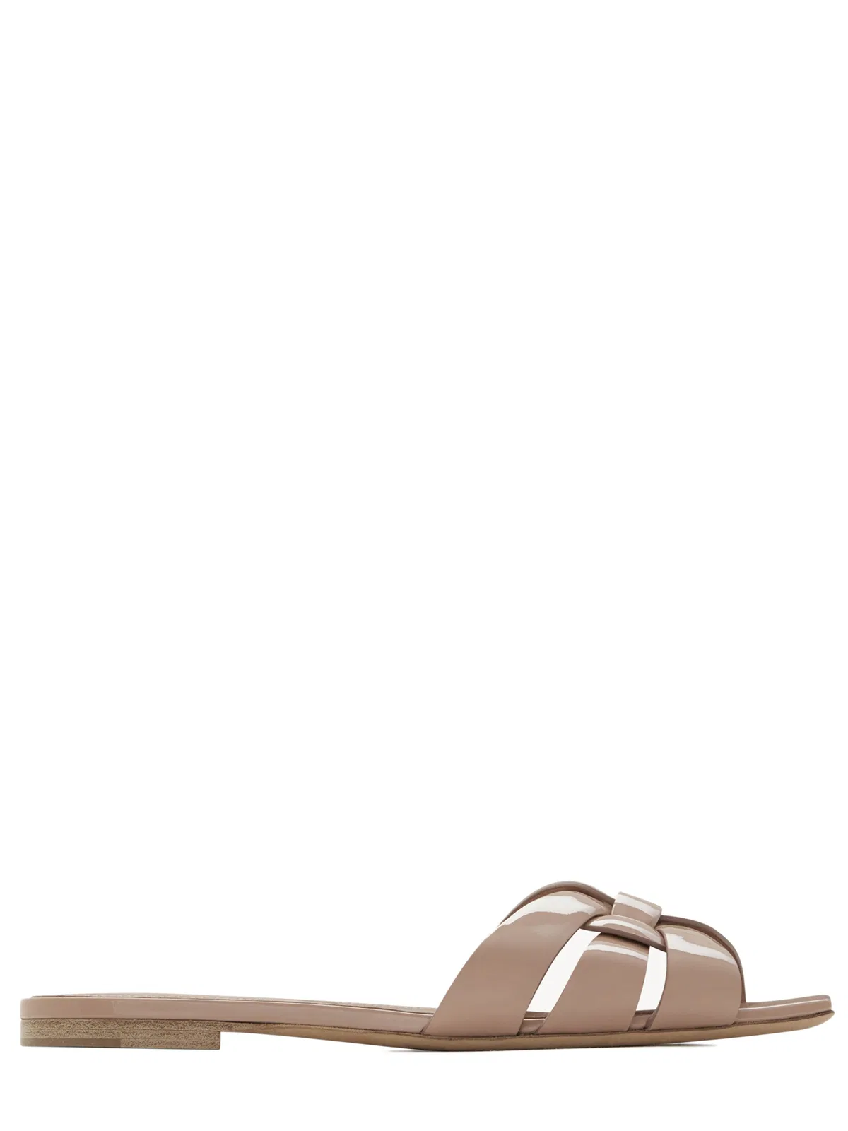 Saint Laurent Tribute Nu Pieds Leather Flat Sandals