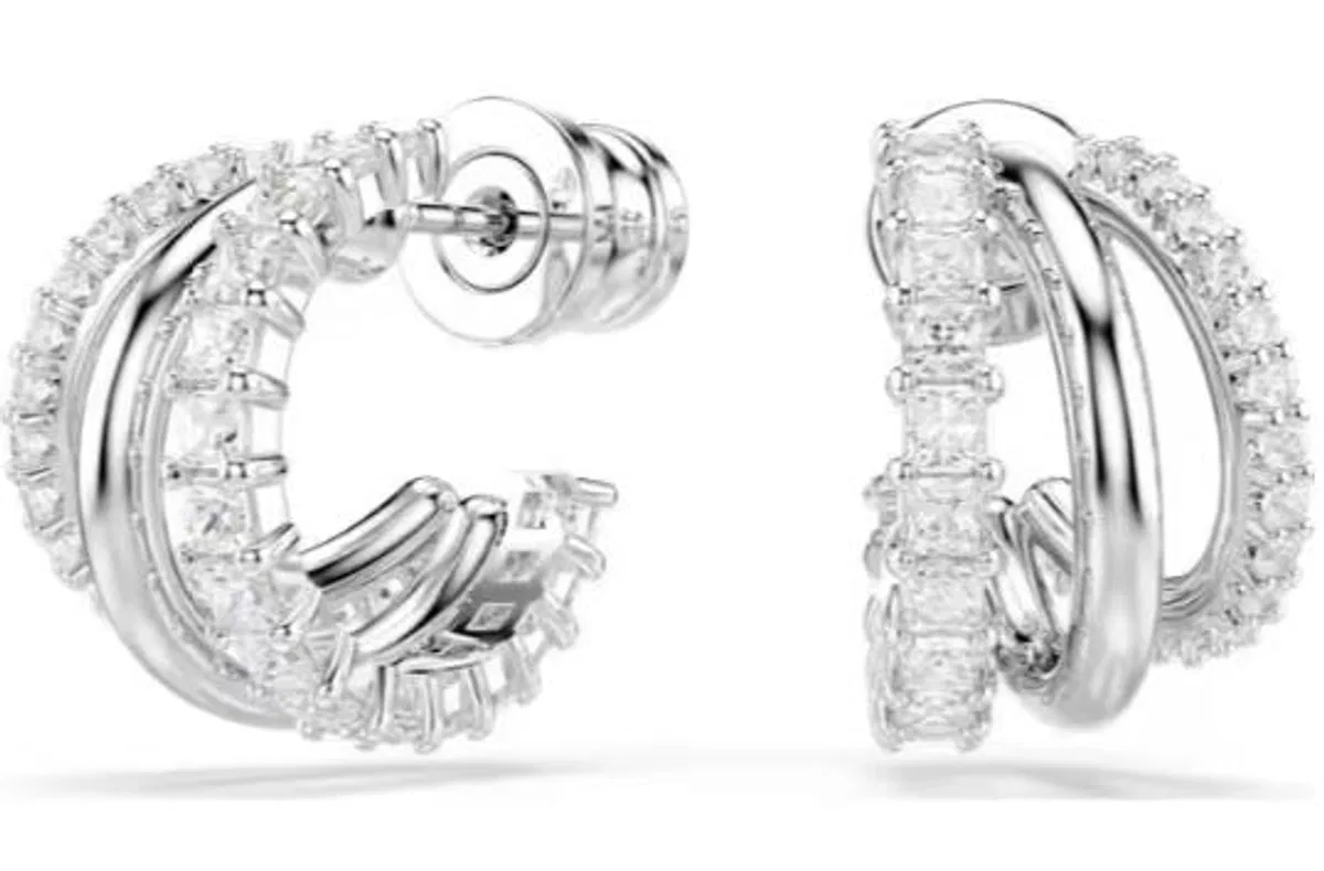 Swarovski Silver Brass Crystal Earrings