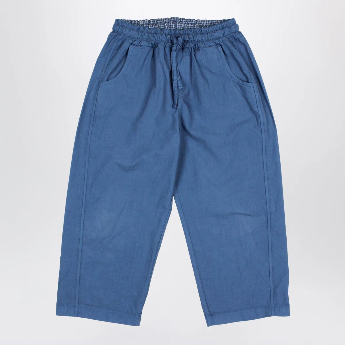 Búho Navy Blue Cotton Poplin Trousers