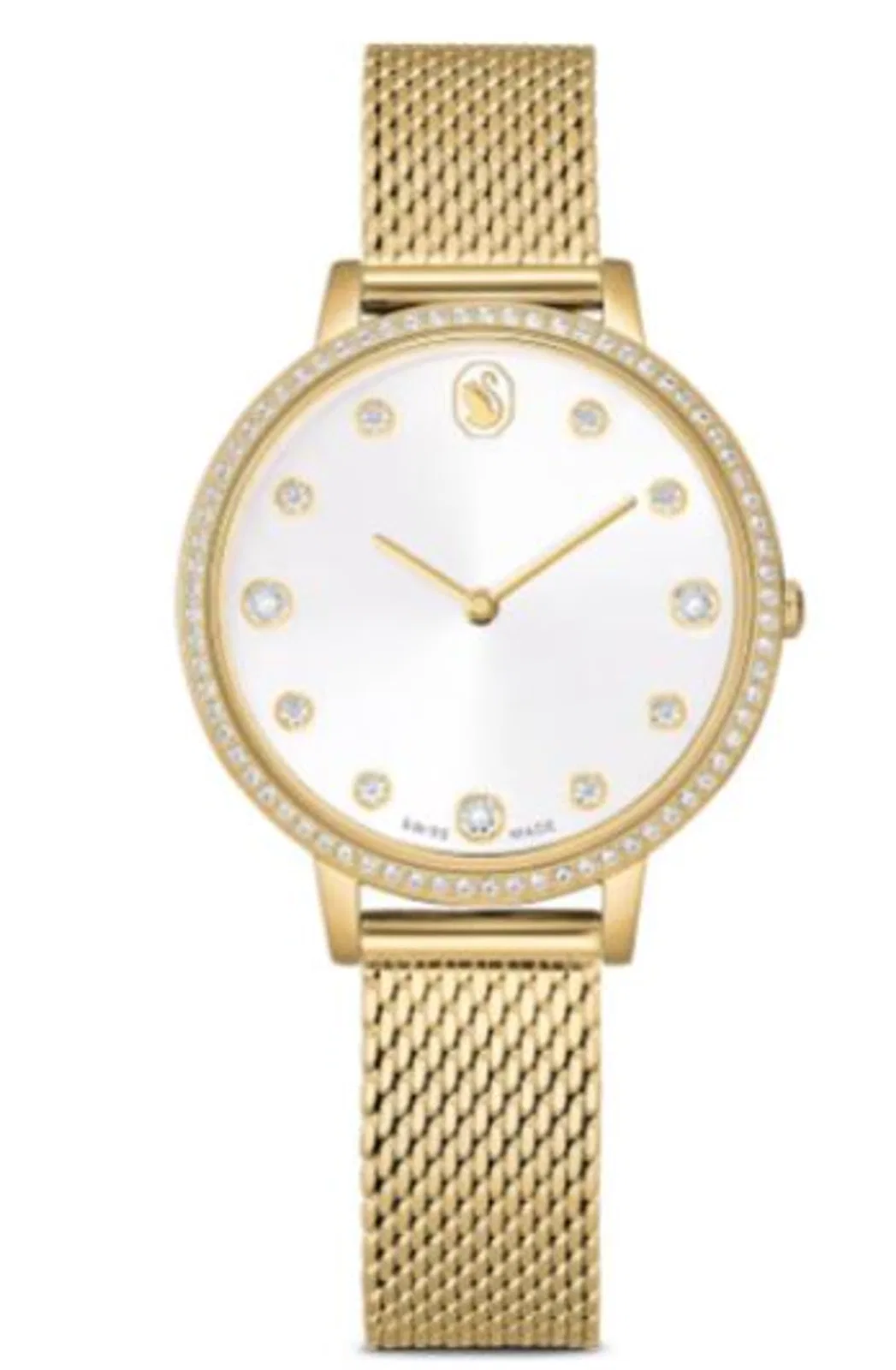 Swarovski Gold-Tone White Crystal Watch Accessorie