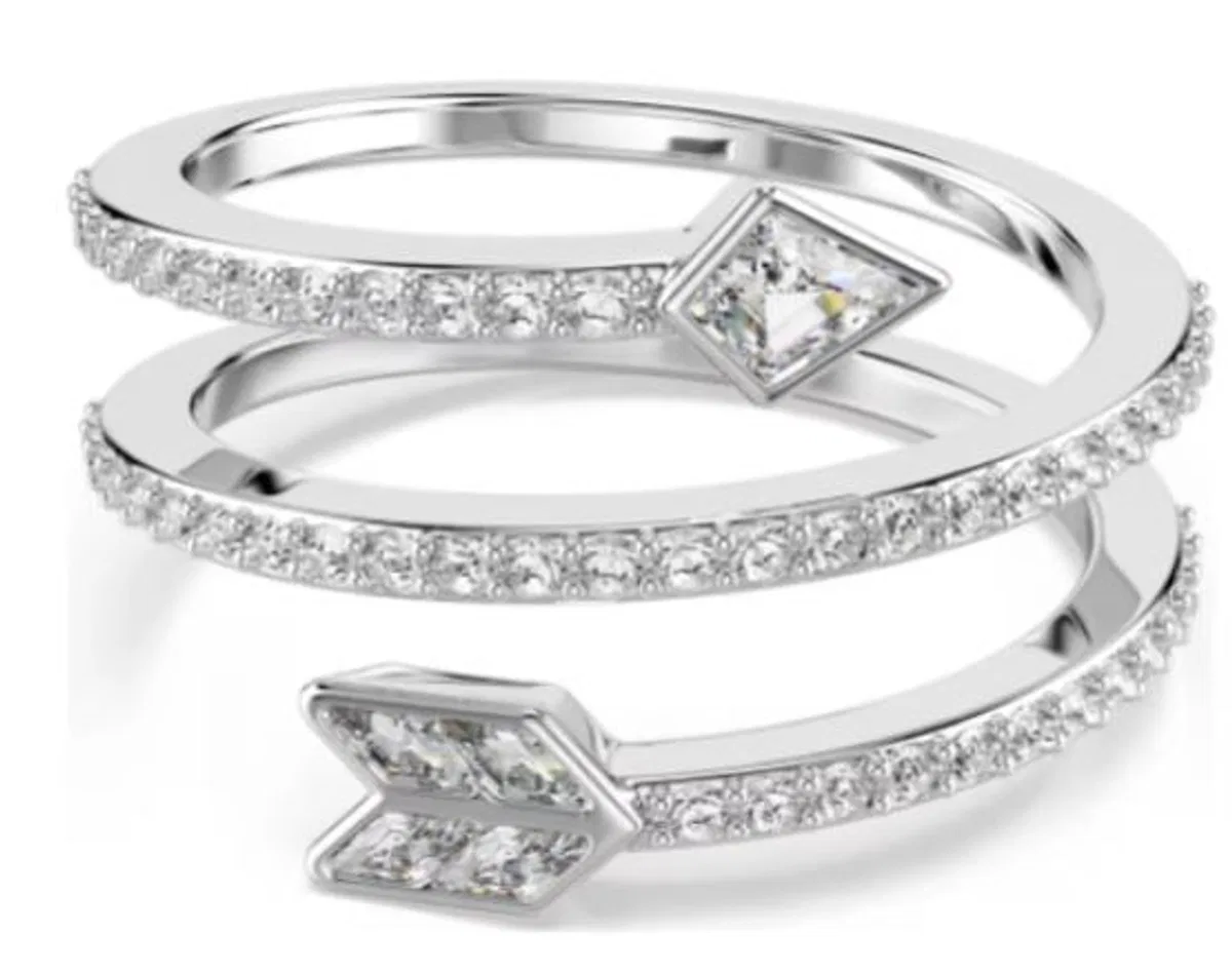 Swarovski Silver-Tone Wrap Arrow Bijoux