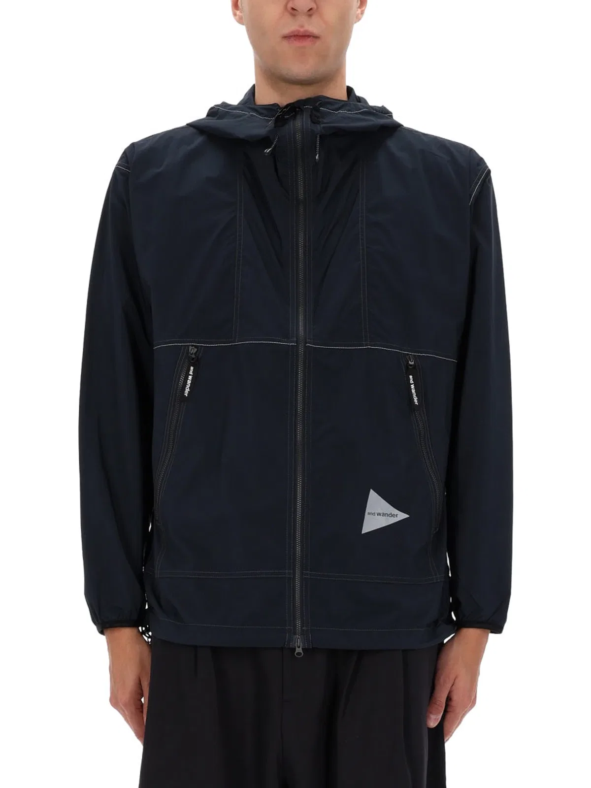 And Wander Blue Nylon Sports Jacket