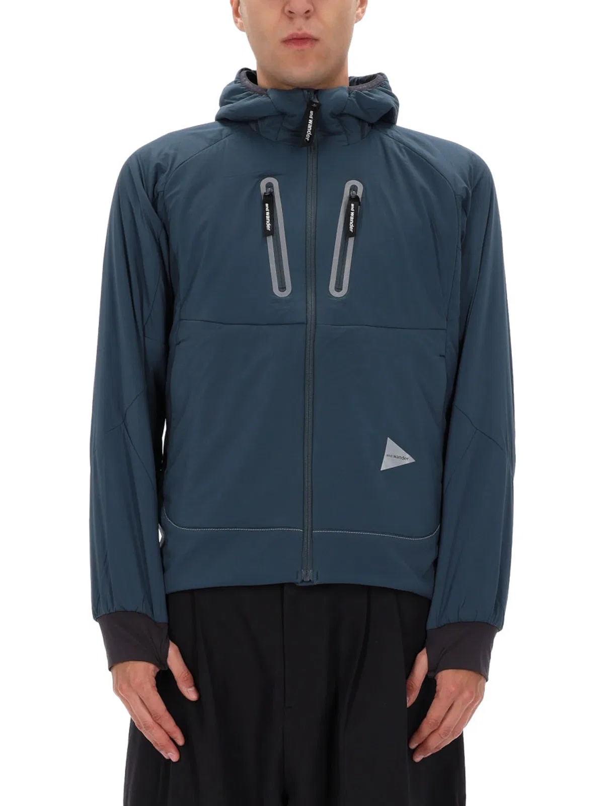 And Wander Blue Nylon Sports Jacket