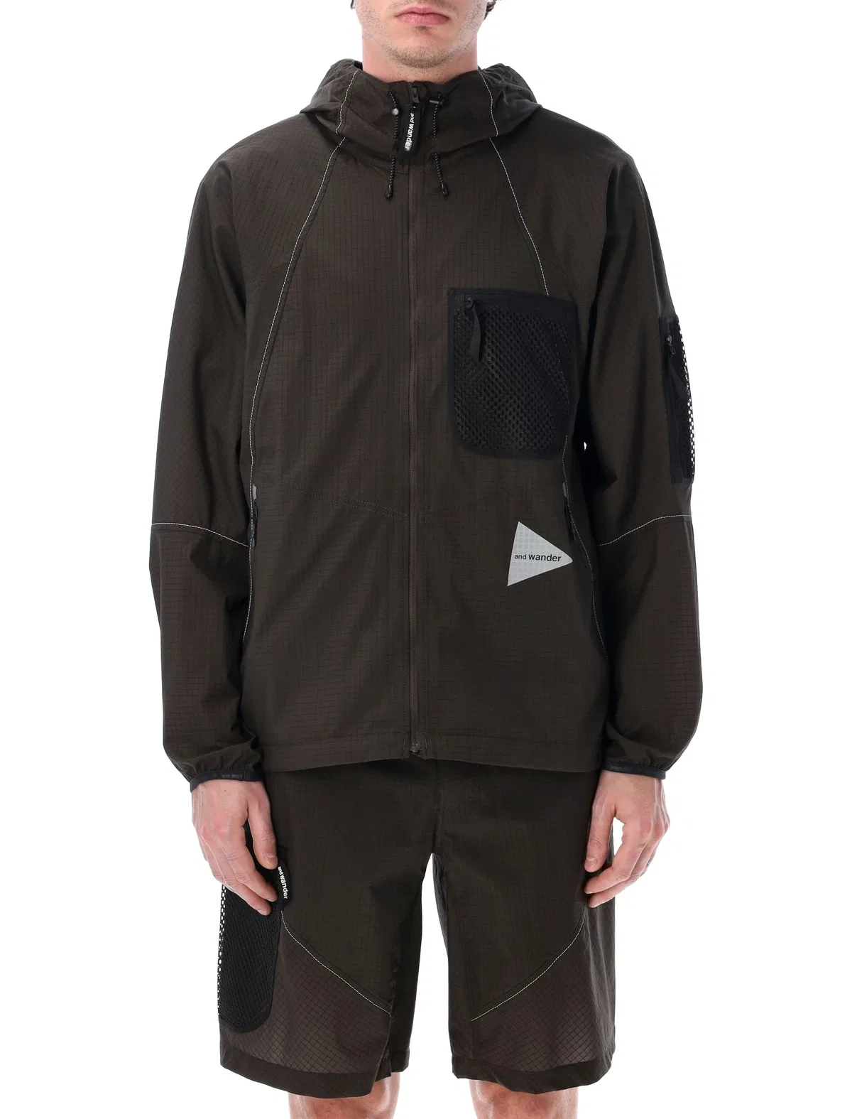 And Wander Breath Rip Hooded Jacket