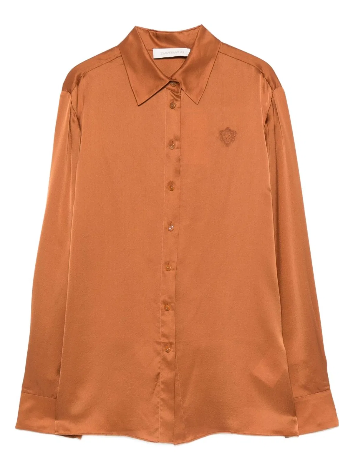 Zimmermann Brown Silk Shirt