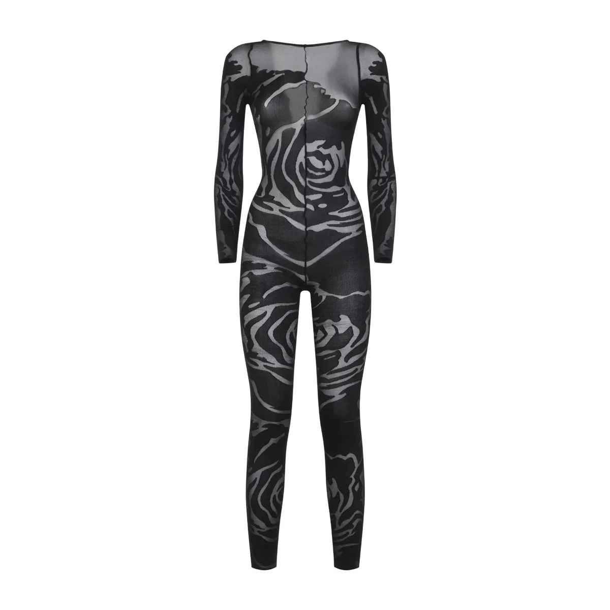 Wolford Black Rose Shadow Catsuit